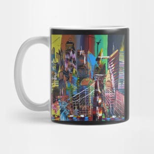 New York City Abstract Painting 857 Mug